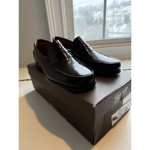 NIB Florsheim Berkley Men's Moc Toe Penny Loafer Burgundy Size 9 $145 [jb] - Picture 12 of 16